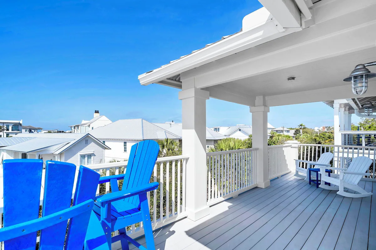 Primary Suite 2--Private Porch With Gulf Views, Coffee, and Gulf Breezes